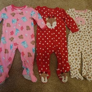 Carter's fleece footed pajamas
